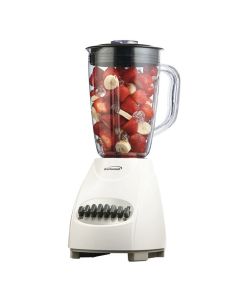 Brentwood 12 Speed Blender Plastic Jar - White